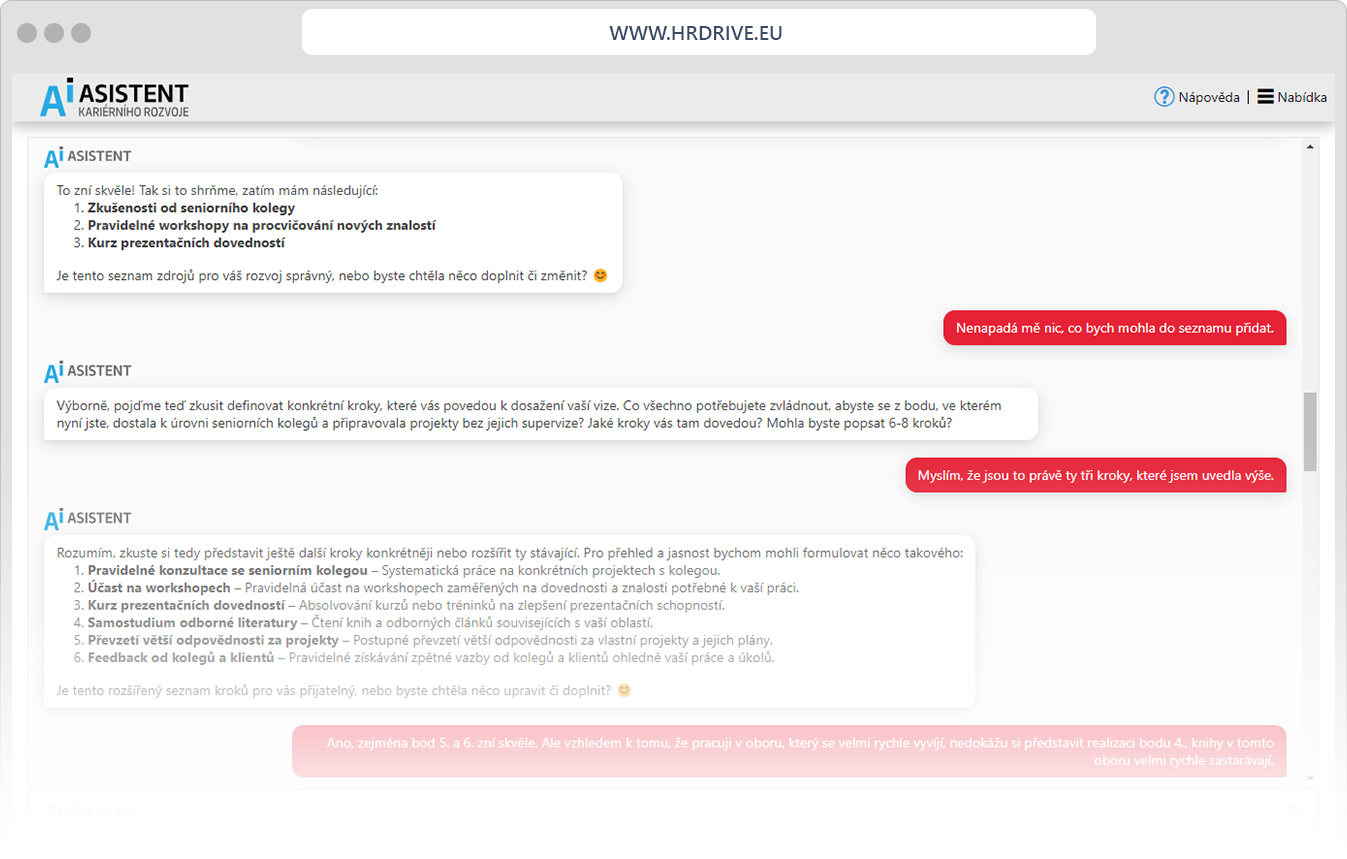 AI asistent kariérního rozvoje